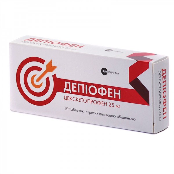 Depiofen Dexketoprofen 25mg 10 tabl